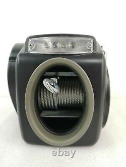 10000LBS 12V Electric Trailer Winch Steel Cable For 24ft Boat Freshwater Black