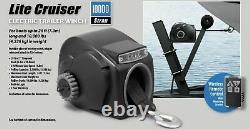 10000LBS 12V Electric Trailer Winch With Strap For 24ft Boat Freshwater Black