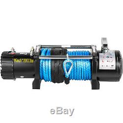 10000LBS Electric Winch12V Synthetic Rope Off-road ATV UTV Truck Towing Trailer