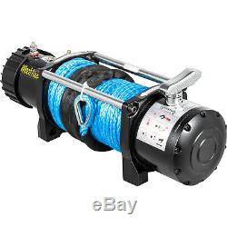 10000LBS Electric Winch12V Synthetic Rope Off-road ATV UTV Truck Towing Trailer