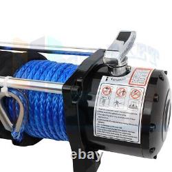 10000LBS Off-road Electric Towing Winch Synthetic Rope fits jeep Wrangler