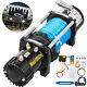 10000lb Electric Winch 12v Synthetic Cable Off-road Atv Utv Truck Towing Trailer