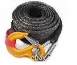 10T, 12MMX25M, 22000lb 0.47x82' heavy duty winch towing rope float on water ATV