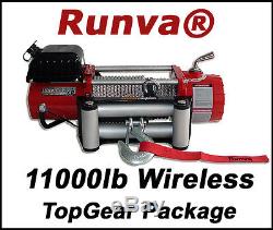 11000lb New Runva Off-Road 12V Towing Recovery Electric Winch Kit With Wireless