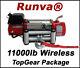 11000lb New Runva Off-road 12v Towing Recovery Electric Winch Kit With Wireless