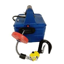 110V Portable Electric Winch 990lb Pulling Capacity Hoist with 3in1 Control Type