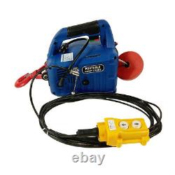 110V Wire-controlled Portable Household Electric Winch 992.08 lb X 24.93 ft
