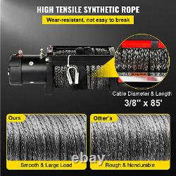 12000Ibs Electric Winch 12V 85FT Synthetic Rope 4WD ATV UTV Winch Towing Truck