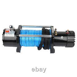 12000LBS 12V Electric Winch 9.5mm26m Synthetic Cable Rope ATV Off Road USA