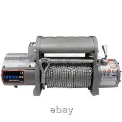 12000LBS Electric Winch Waterproof Truck Trailer Steel Cable Off-Road 12000lb