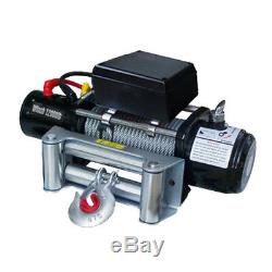 12000LB 12V 6.6 Electric Recovery Winch Wireless Remote Trailer For Truck SUV