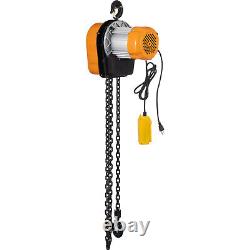 1200W Electric Chain Hoist Winch Cable 1T/2200LBS Electric Crane 10ft Chain 110V
