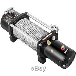 12500LBS Electric Winch 12V Steel Cable Off-road ATV UTV Truck Towing Trailer