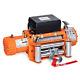 12500lbs Electric Winch 12v Synthetic Rope Off-road Atv Utv Truck Towing Trailer