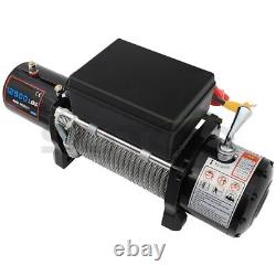 12500LBS Electric Winch Waterproof Truck Trailer Steel Cable Off-Road 12500lb