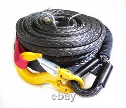 12T 26000lb, 13MMX23M 0.51x75', heavy duty winch towing rope float on water ATV