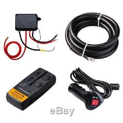 12V 12,000 lbs. Car Electric Remote Control Winch Industrial Automatic braking