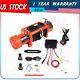 12v 13000lbs Electric Winch Towing Truck Trailer Synthetic Rope 12v With Cover