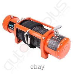 12V 13000LBS Electric Winch Towing Truck Trailer Synthetic Rope 12V with cover