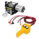 12v 2000lbs Electric Recovery Winch Steel Rope Held Control For Boat & Trailer