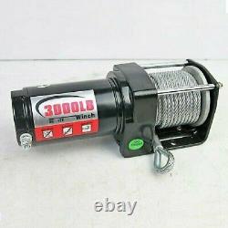 12V 3000LBS 1360KG Electric Winch Steel Cable Universal ATV 4WD Truck Car Boat'