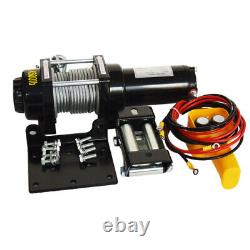 12V 3000/4500LBS Electric Winch Steel Cable Truck Trailer Towing Off Road