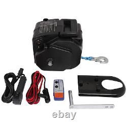 12V 3500LB Portable Electric Winch Towing Boat Kit Truck Trailer Remote