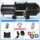 12v 4500lbs Electric Winch Synthetic Rope Truck Trailer Tow Off Road 4wd