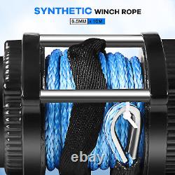 12V 4500LBS Electric Winch Towing Truck Synthetic Rope Off Road ATV / UTV