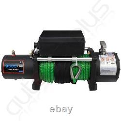12V 9500LB Electric Winch Tow Trailer Synthetic Rope Off Road for JEEP Wrangler