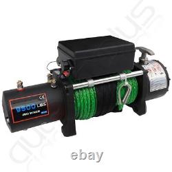 12V 9500LB Electric Winch Tow Trailer Synthetic Rope Off Road for JEEP Wrangler