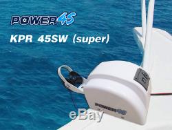 12V Electric AutoDepoly Standard Anchor Winch 45 lb. Saltwater Black Marine Boat