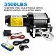 12v Electric Winch 3500lbs/1591kg For Utv Atv Boat With Handheld Remote And C