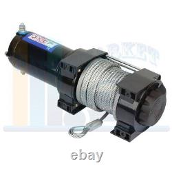 12V Electric Winch 4000LBS Recovery Tow Towing 4.8mm15m Steel Cable ATV UTV