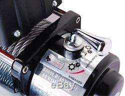 12V Electric Winch 8000Lb Recovery Truck ATV SUV Trailer 5.5HP Towing Strap Hook