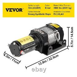 12V Electric Winch with Remote Control for Syntheic Car Trailer Towing Strap