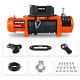12v Synthetic Rope Winch-13000 Lb. Load Capacity Premium Electric Winch (orange)
