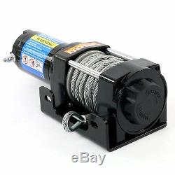 12 VDC Winch 3500lbs/1591kg with Roller Fairlead Electric Steel Cable-CA SHIP