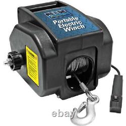 12 V Volt Portable Electric Winch Towing Boat ATV Truck Trailer 2000 Remote New