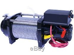 12v ELECTRIC WINCH 4X4 16800LBS, 4500W 6PS MOTOR, 28m LENGTH Ø12mm CABLE, NEW