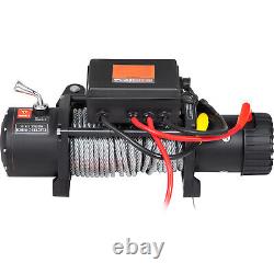 13000LBS Electric Winch 12V 85FT Steel Cable Truck Trailer Towing Off-Road 4WD