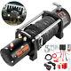 13000lbs Electric Winch 12v Synthetic Cable Truck Trailer Towing Off-road 4wd