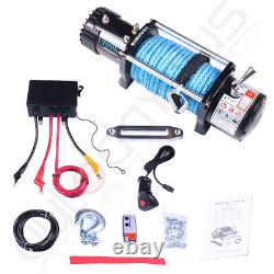 13000LBS Electric Winch 12V Synthetic Rope Off-Road For Jeep Truck Trailer 4WD