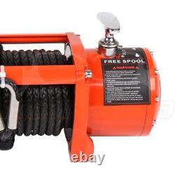 13000LBS Electric Winch Synthetic Rope Cable Waterproof 12V Towing Truck 4WD