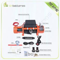 13000LB Electric Winch 86' Synthetic Rope Recovery Towing for Jeep Truck
