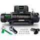 13000 Lbs Electric Winch Synthetic Rope Wireless Handheld Remotes + Wired Handle