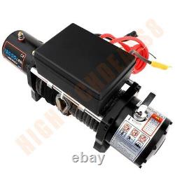 13000lb Electric Winch Synthetic Rope Truck Trailer ATV UTV Off-road Front Rear