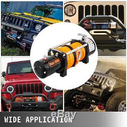 13000lbs Electric Recovery Winch Truck SUV Durable Remote Control 4WD Synthetic
