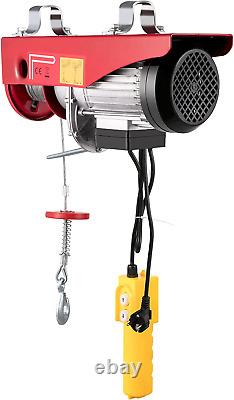 1320LBS Electric Hoist 110V Lift Electric Hoist Mini Electric Winch Crane Remote