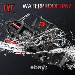 13500 lb Electric Winch with Synthetic Winch Rope, Waterproof IP67 Winch